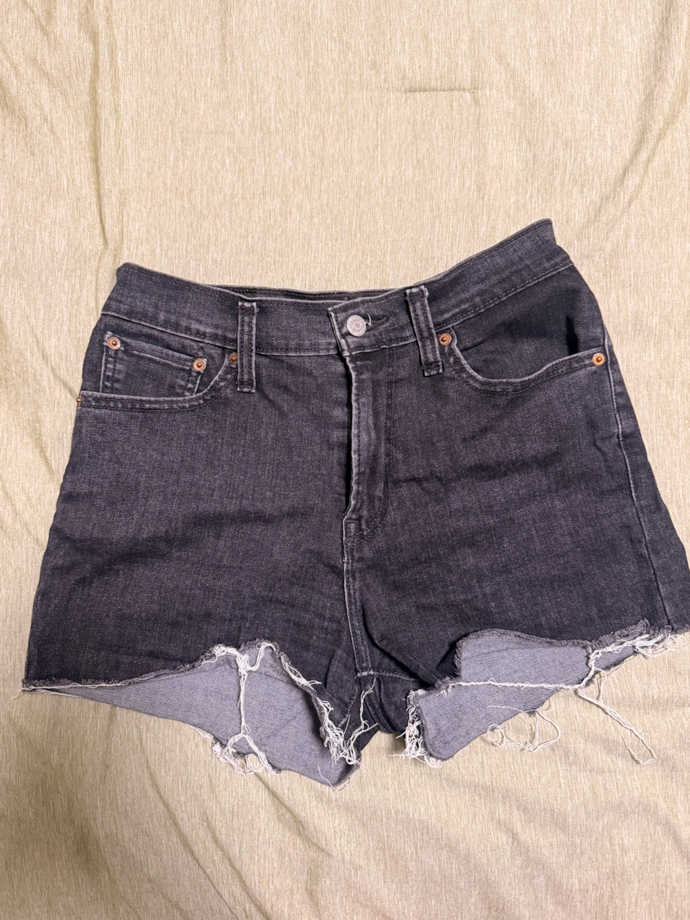 Levi’s Black High Rise Shorts